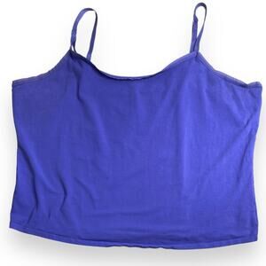 Lane Bryant Blue Cotton Cami Shirt 22/24
